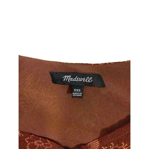 Madewell Preston Puff sleeve top in Letterpress floral XXS - Picture 8 of 8